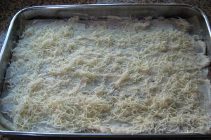 Lasagna cu carne de vita macinata si legume