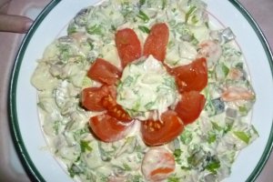 Salata de pui cu ciuperci