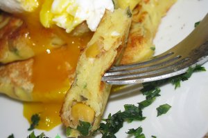 Pancakes cu porumb si branza