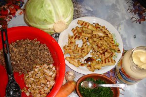 Salata de legume si piept de pui