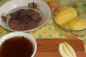Ficatei cu cartofi la cuptor - pentru copilasi