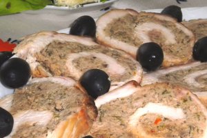 Rulada de piept de curcan