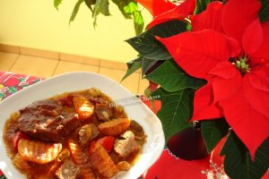 Porc cu legume la cuptor