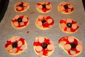 Mini-pizza in foietaj