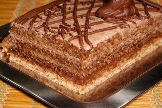 Prajitura cu 2 creme de ciocolata