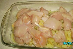 Piept de pui cu ciuperci la cuptor