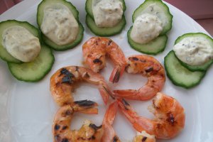 Creveti fripti cu tartar