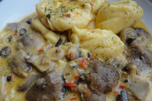 Papricas de ghebe cu galuste de faina