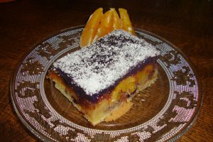 Prajitura cu portocale si afine