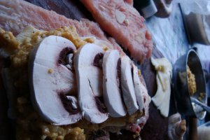Piept de pui umplut, dulce-acrisor