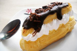 Eclere cu crema de vanilie