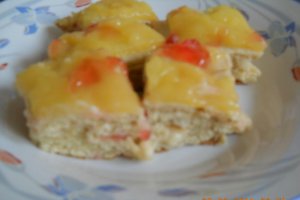 Prajitura cu crema de lamaie si budinca de vanilie