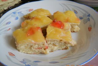 Prajitura cu crema de lamaie si budinca de vanilie