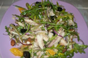 Salata de rucolla cu peste afumat