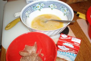 Budinca de mere cu crema de castane