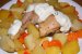 Pulpe de pui cu legume si sos de usturoi-4