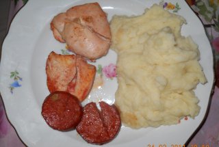 Piure cu carne la cuptor 2