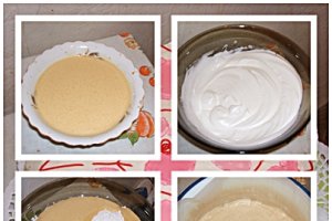 Tort de Dragobete, cu doua creme si inimioare