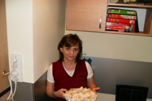 Cornulete fragede cu gem