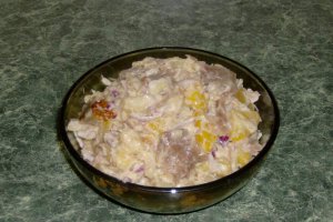 Salata de cartofi cu peste afumat