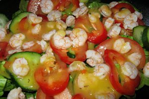 Salată cu creveţi