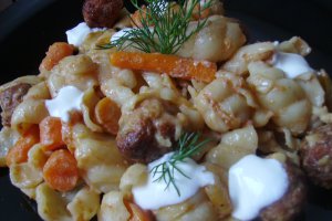 "Scoici" cu chiftelute