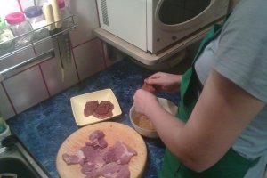 Orez cu legume si gratar din carne de porc