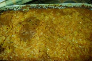 Carne de berbec cu varza acra la cuptor