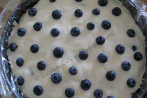 Tort Milch Schnitte cu afine