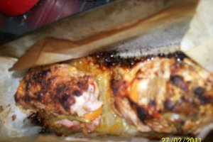 Rulouri de porc umplute cu smochine