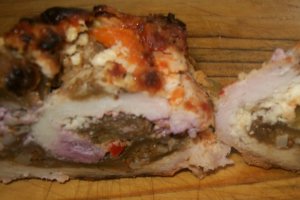 Rulouri de porc umplute cu smochine