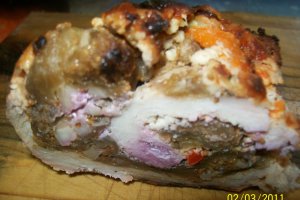 Rulouri de porc umplute cu smochine