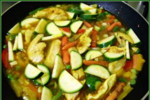 Pui cu legume si cuscus