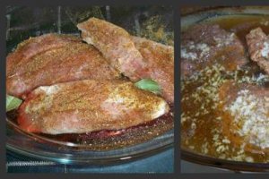 Friptura de porc cu sos de ceapa