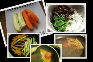Orez cu ciuperci, legume si rosii caramelizate