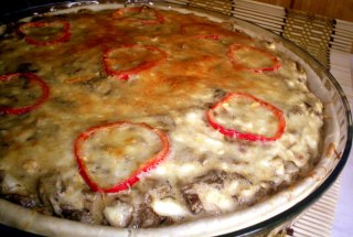 Tarta cu ciuperci