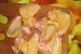 Gusa de porc & aripioare de pui marinate la cuptor cu garnitura de cartofi si sos de ciuperci cu portocala rosie-0