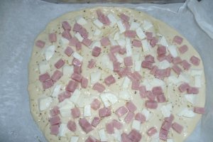 Tarta pe blat de focaccia
