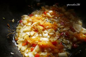 Fasole batuta cu ceapa caramelizata