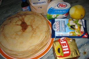 Clatite umplute cu branza la cuptor