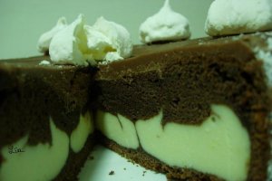 Cheesecake cu ciocolata si cafea