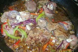 Ficatei de pui cu legume