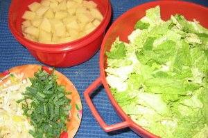Pulpe aromate pe pat de varza creata