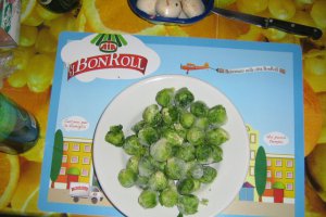 Legume (brocolli,conopida, varza de bruxelles)la cuptor cu sunculita afumata si ciuperci