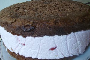 Flori,fete si ....un tort ciocolatos cu capsuni