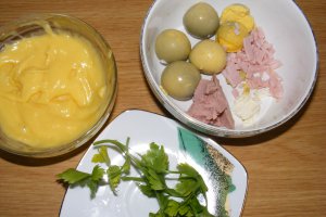 Oua umplute cu sunca