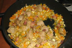 Tocanita din carne de porc cu couscous