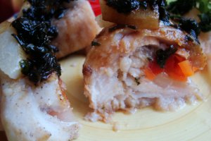 Rulouri de peste cu piure fructat