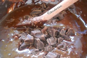 Tarta cu ciocolata,branza si caramel