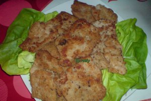 Snitele din soia cu cartofi crocanti la cuptor